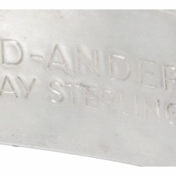 Sterling zilveren bangle armband door Noorse designer David Andersen.