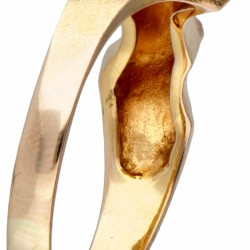 14 kt. Geelgouden 'Tsokka' ring door Finse designer Björn Weckström voor Lapponia.