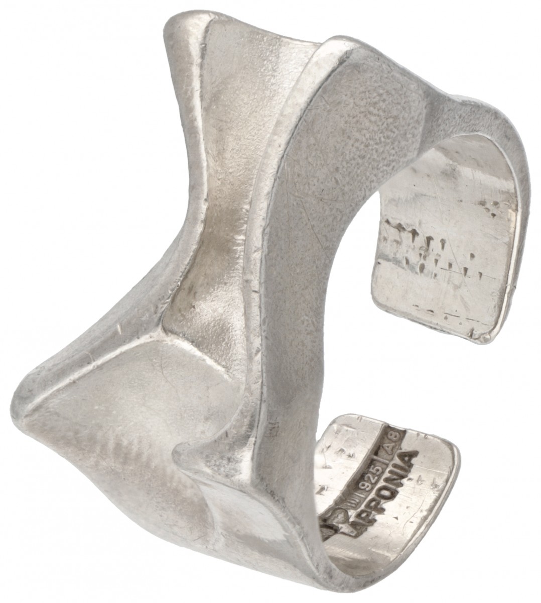 Sterling zilveren 'Sirene' ring door Finse designer Björn Weckström voor Lapponia.