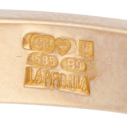 14 kt. Geelgouden 'Shimmer' armband door Finse designer Pekka Hirvonen voor Lapponia.