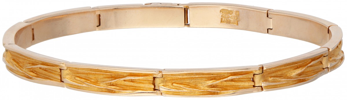 14 kt. Geelgouden 'Shimmer' armband door Finse designer Pekka Hirvonen voor Lapponia.