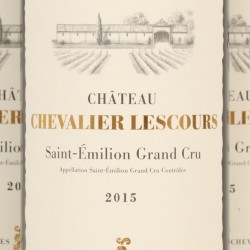 (6) Château Chevalier Lescours - Saint-Émilion - Grand Cru - 2015.