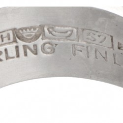 Sterling zilveren 'Ikaros' ring door Finse designer Björn Weckström voor Lapponia.