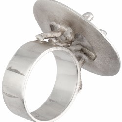 Sterling zilveren 'Dance in the Galaxy' ring door Finse designer Björn Weckström voor Lapponia.