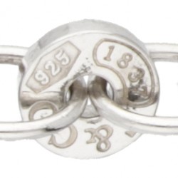 Sterling zilveren Tiffany & Co. 1837 'Circle' armband.