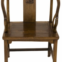 Een 'huanghuali' houten hoefijzer stoel, Republiek China, mid. 20e eeuw.