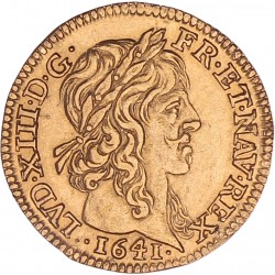 France. Louis XIII. ½ Louis d'Or. 1641 A.