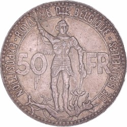 Belgium. Leopold III. 50 Francs. 1935.