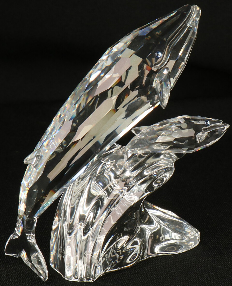 Swarovski jaarlijks item 1992 "Zorg voor mij" De Walvissen