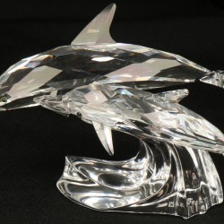 Swarovski jaarlijks item 1990 "Volg mij" de Dolfijnen