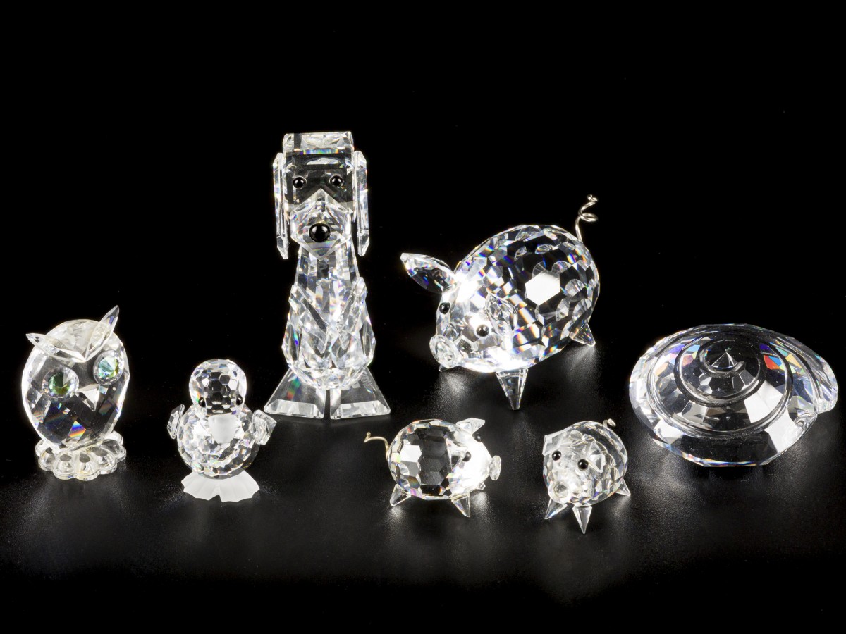 (7) delig lot Swarovski miniaturen.
