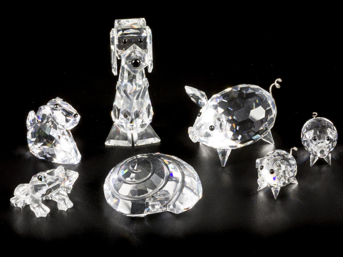 (7) delig lot Swarovski miniaturen.