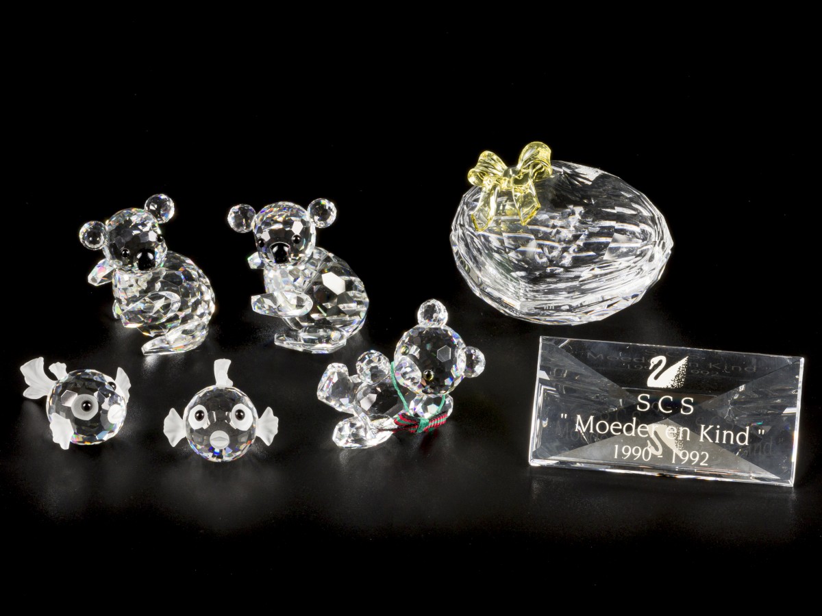 (7) delig lot Swarovski miniaturen.