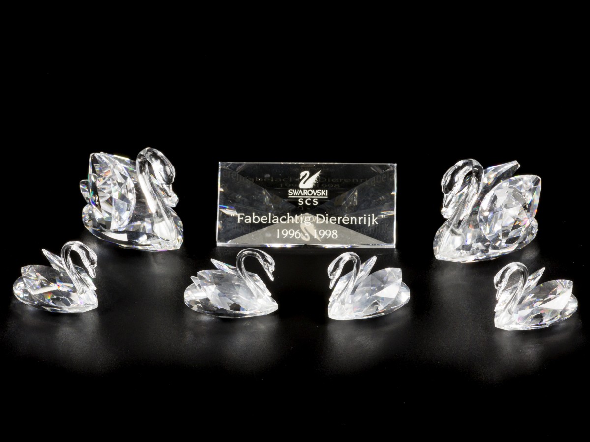 (7) delig lot Swarovski miniaturen.