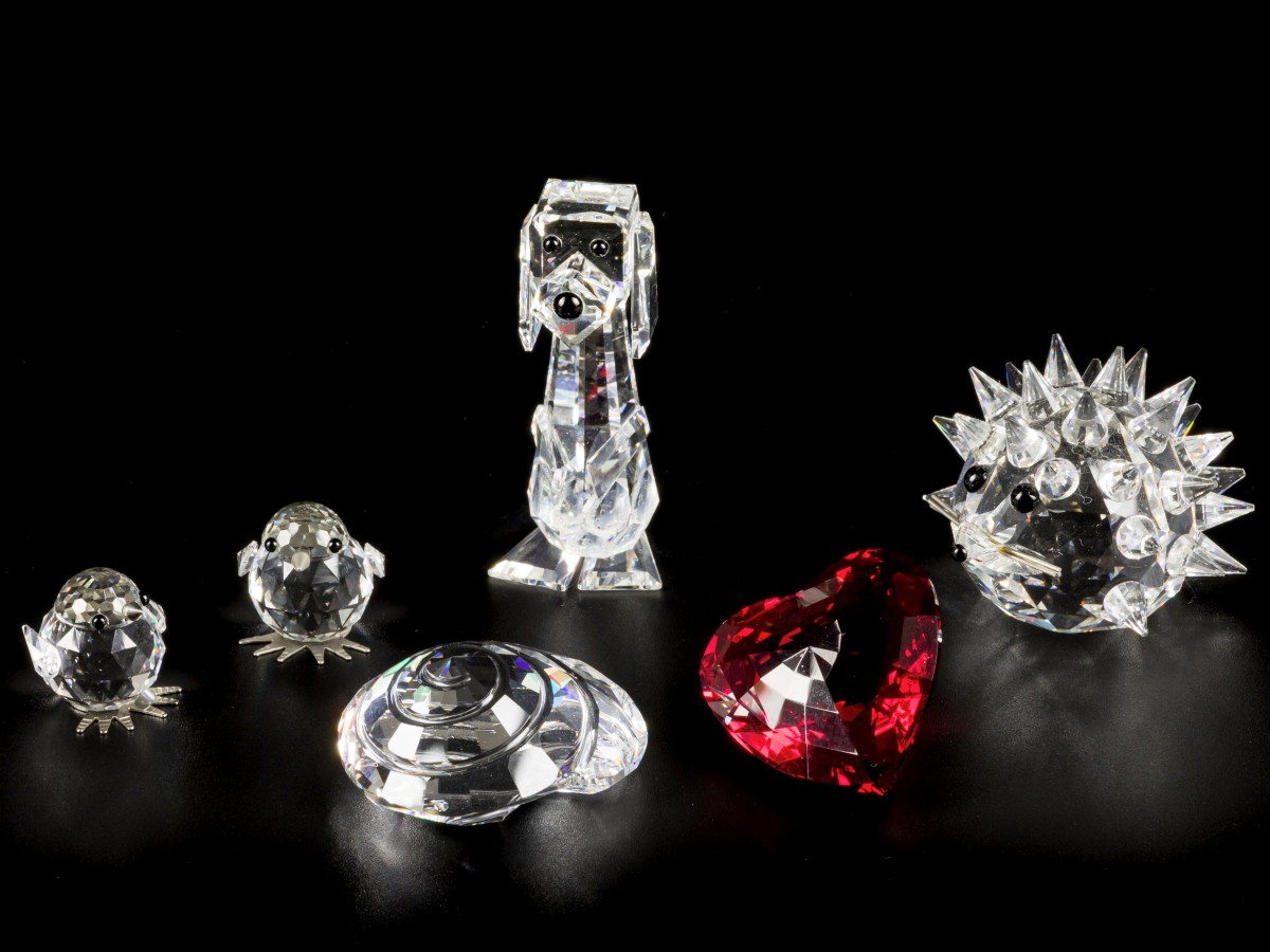 (6) delig lot Swarovski miniaturen.