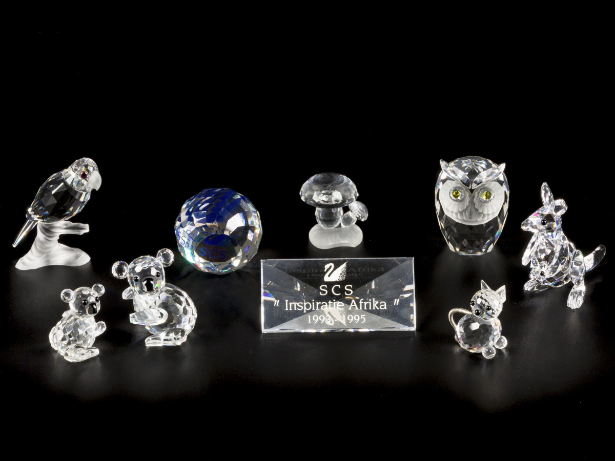 (9) delig lot Swarovski miniaturen.