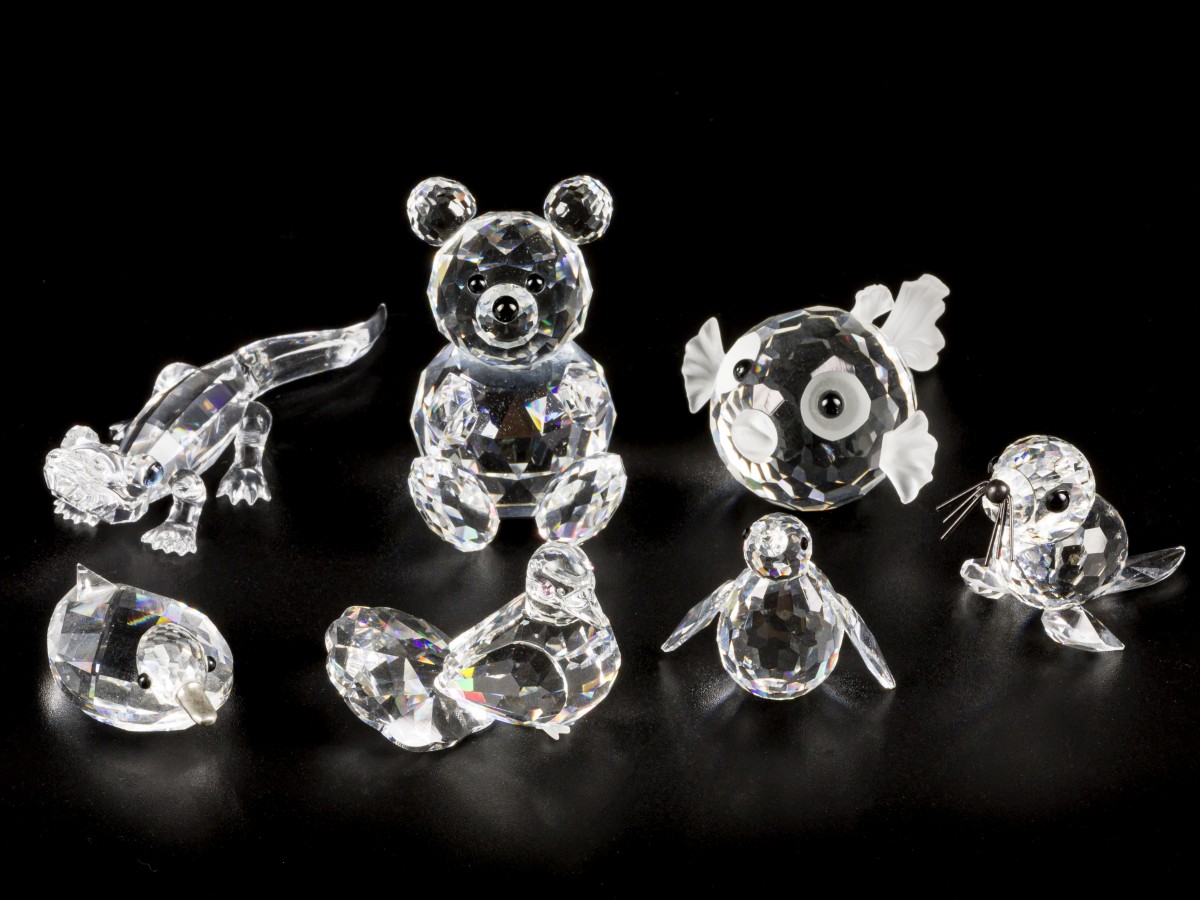 (7) delig lot Swarovski miniaturen.