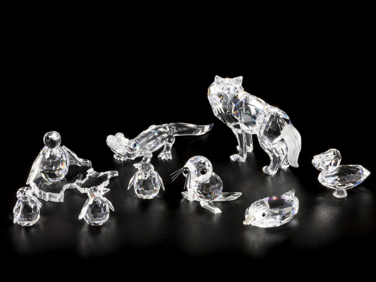 (7) delig lot Swarovski miniaturen.