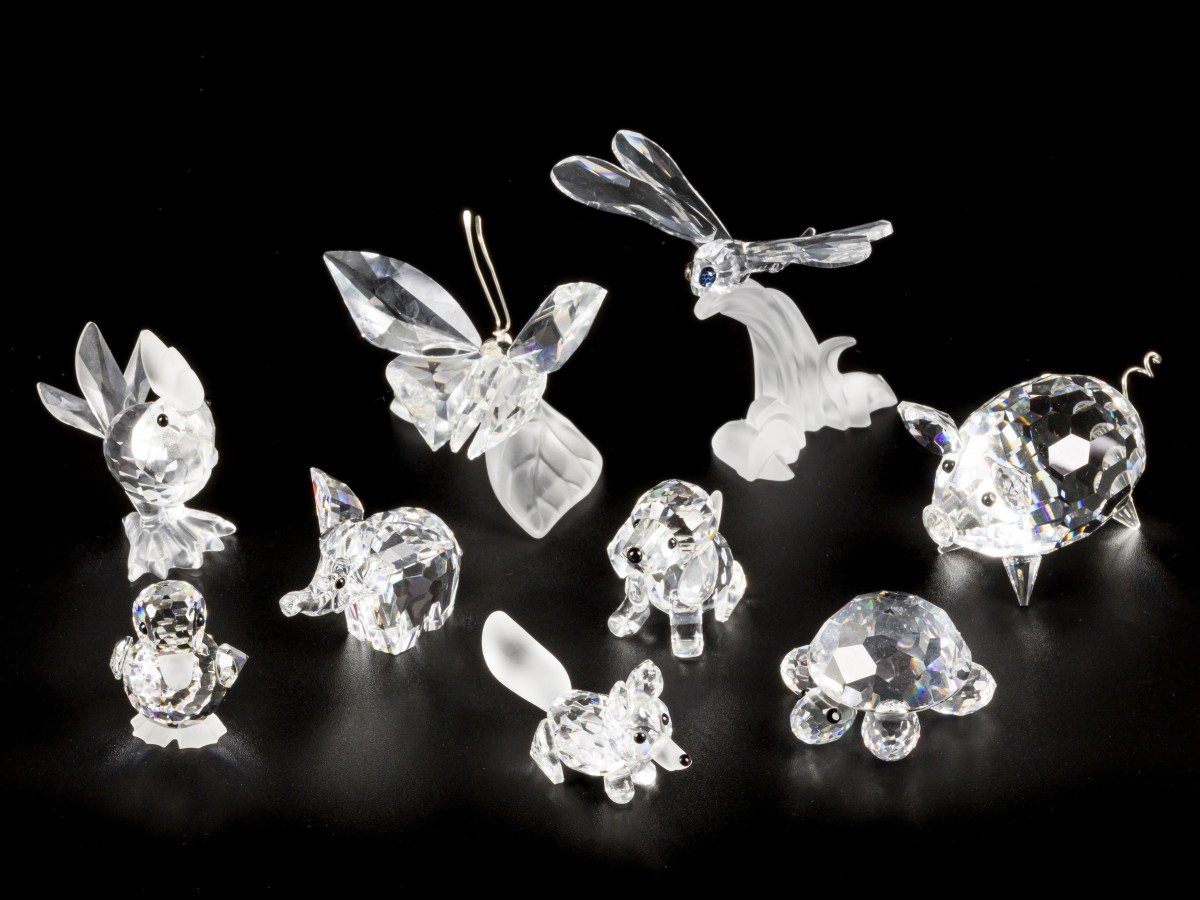 (9) delig lot Swarovski miniaturen