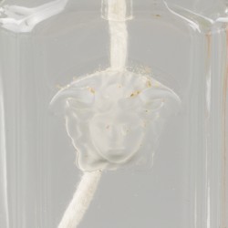 Een lot van (5) glazen olielampjes gedecoreerd met medusa. Rosenthal voor Versace.