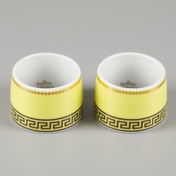Een lot van (4) diverse porseleinen servetringen. Rosenthal voor Versace.