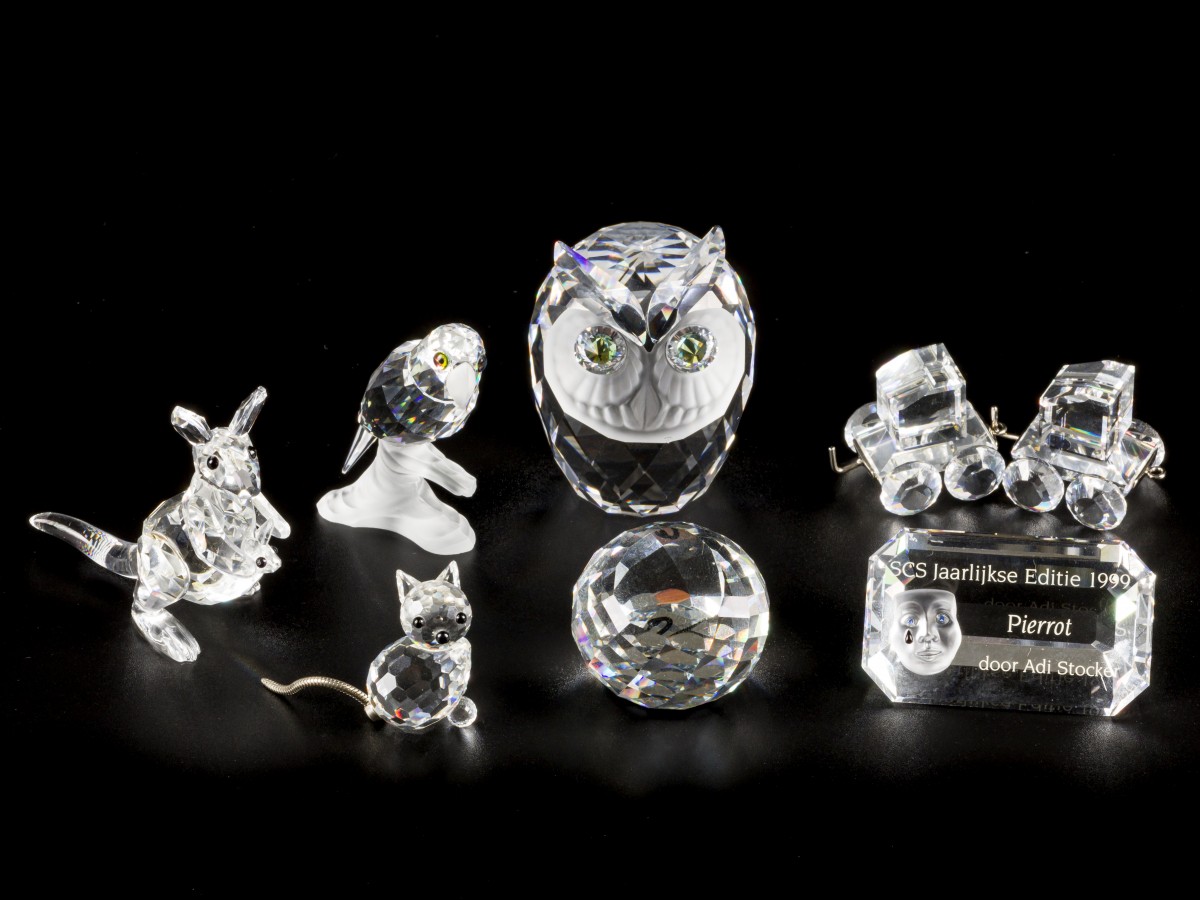 (8) delig lot Swarovski miniaturen.