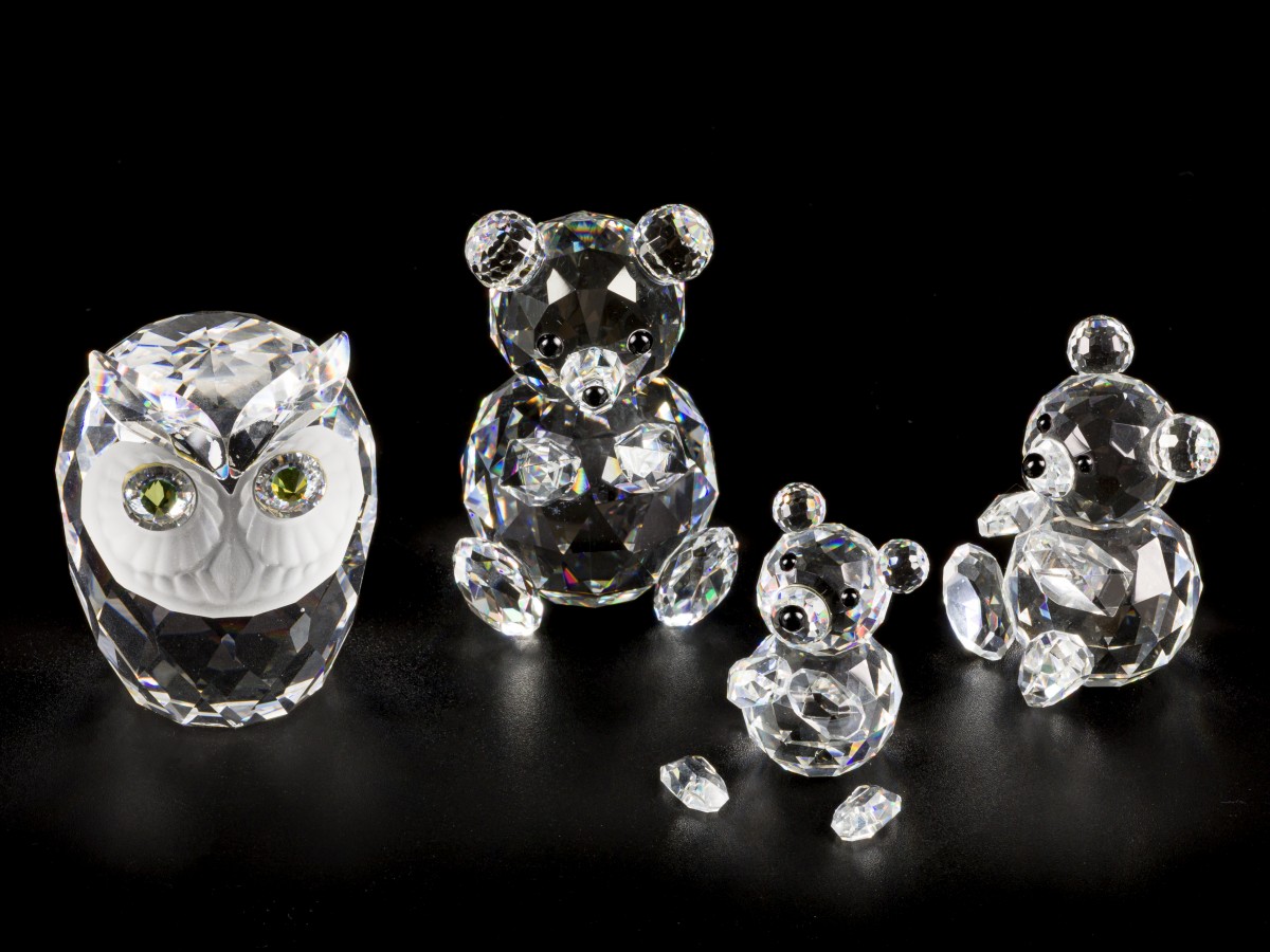 (4) delig lot Swarovski miniaturen.