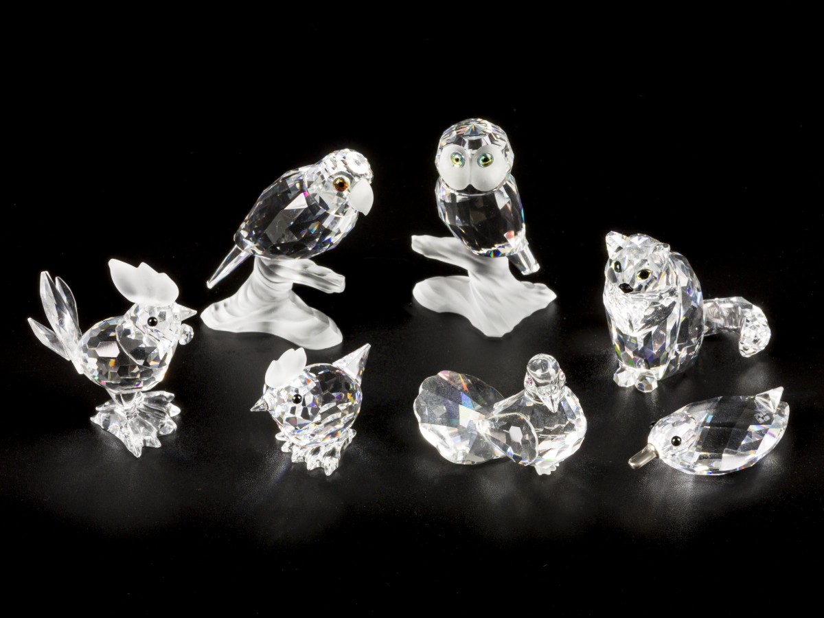 (7) delig lot Swarovski miniaturen.