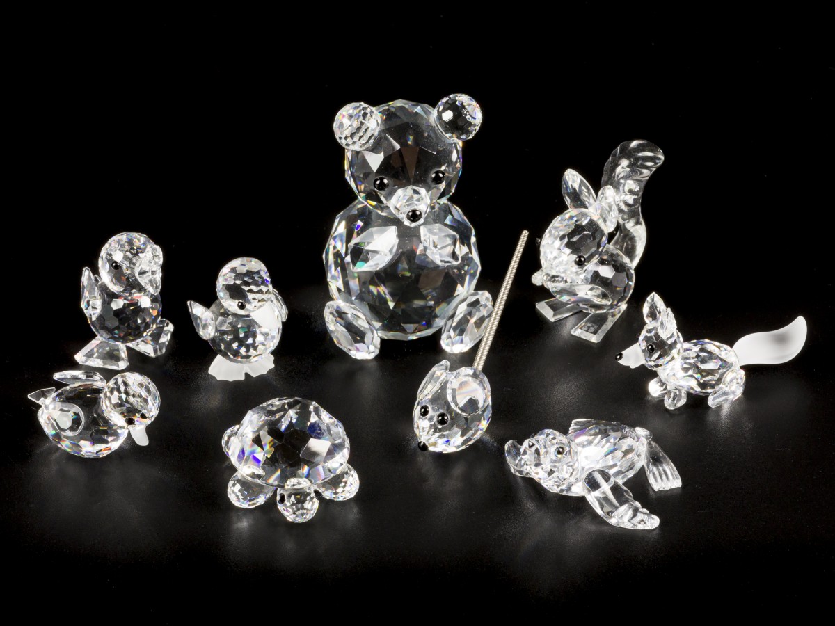 (9) delig lot Swarovski miniaturen.