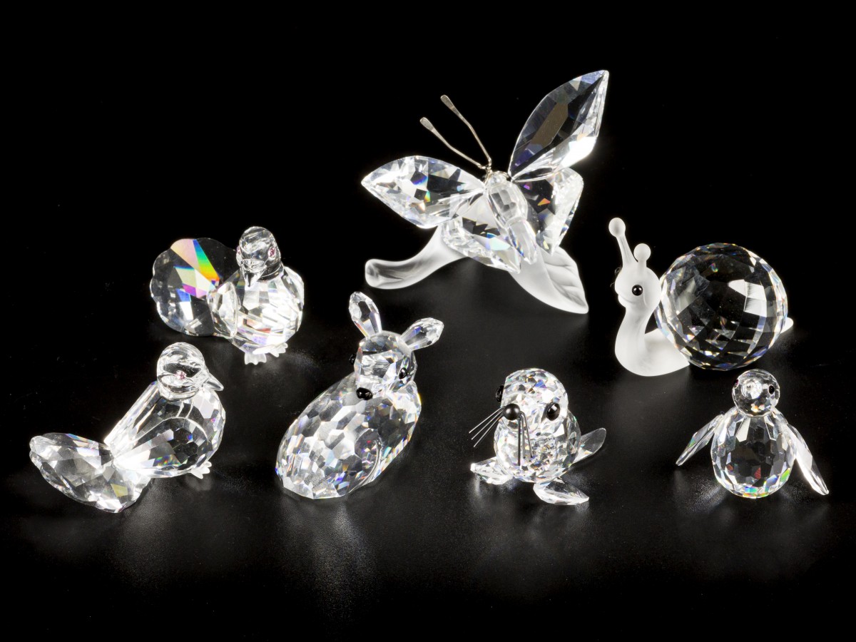 (7) delig lot Swarovski miniaturen.