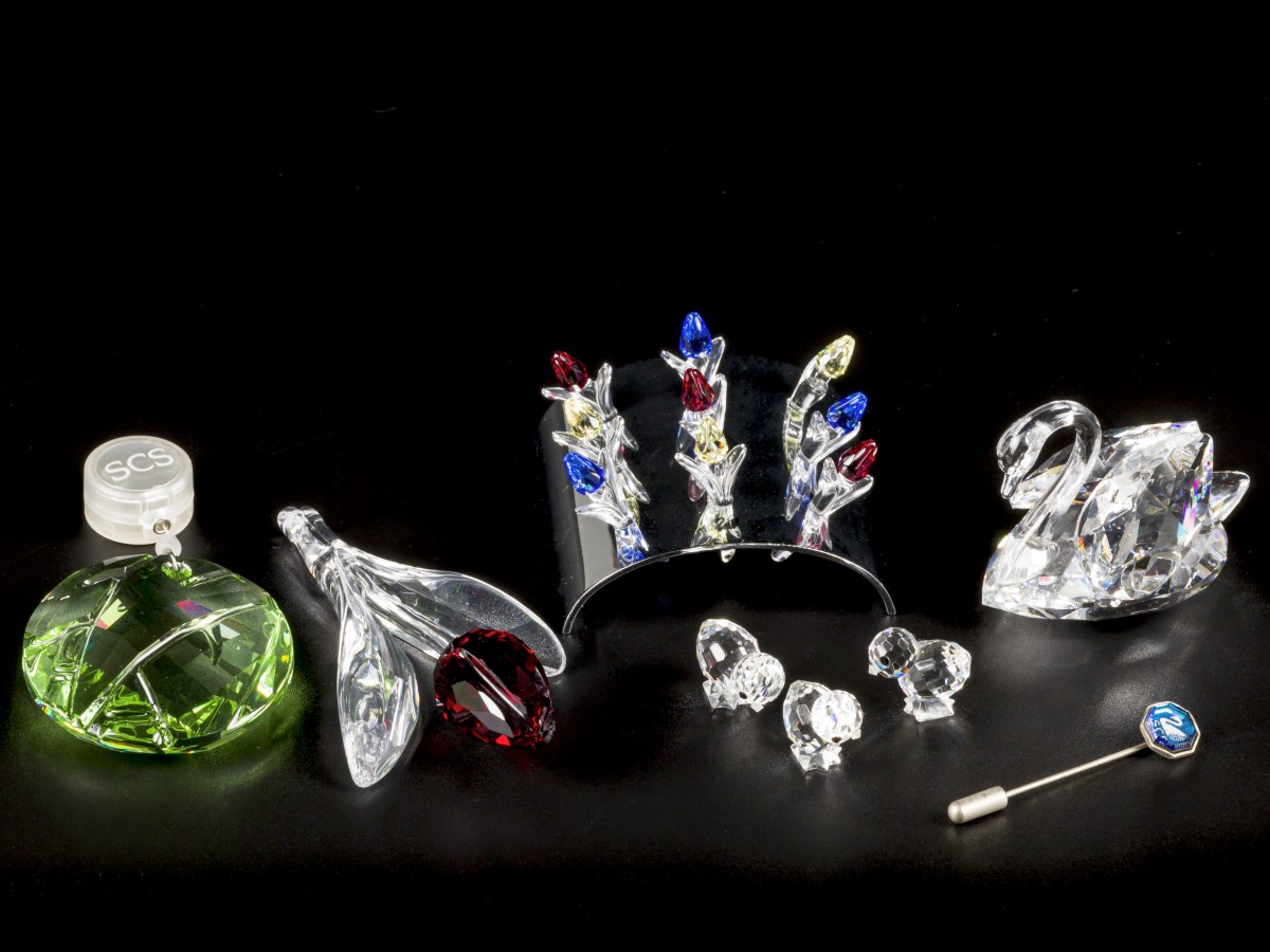 (8) delig lot Swarovski miniaturen.