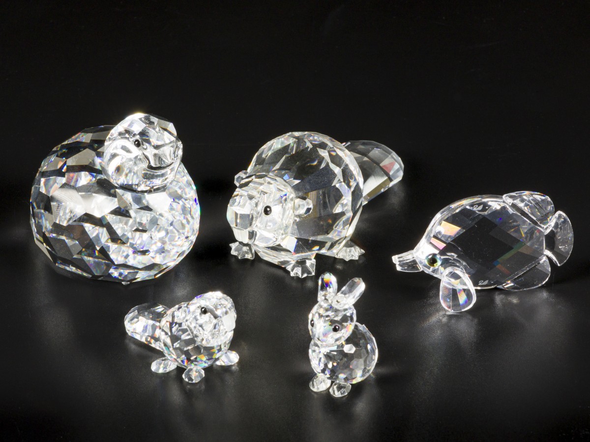 (5) delig lot Swarovski miniaturen.
