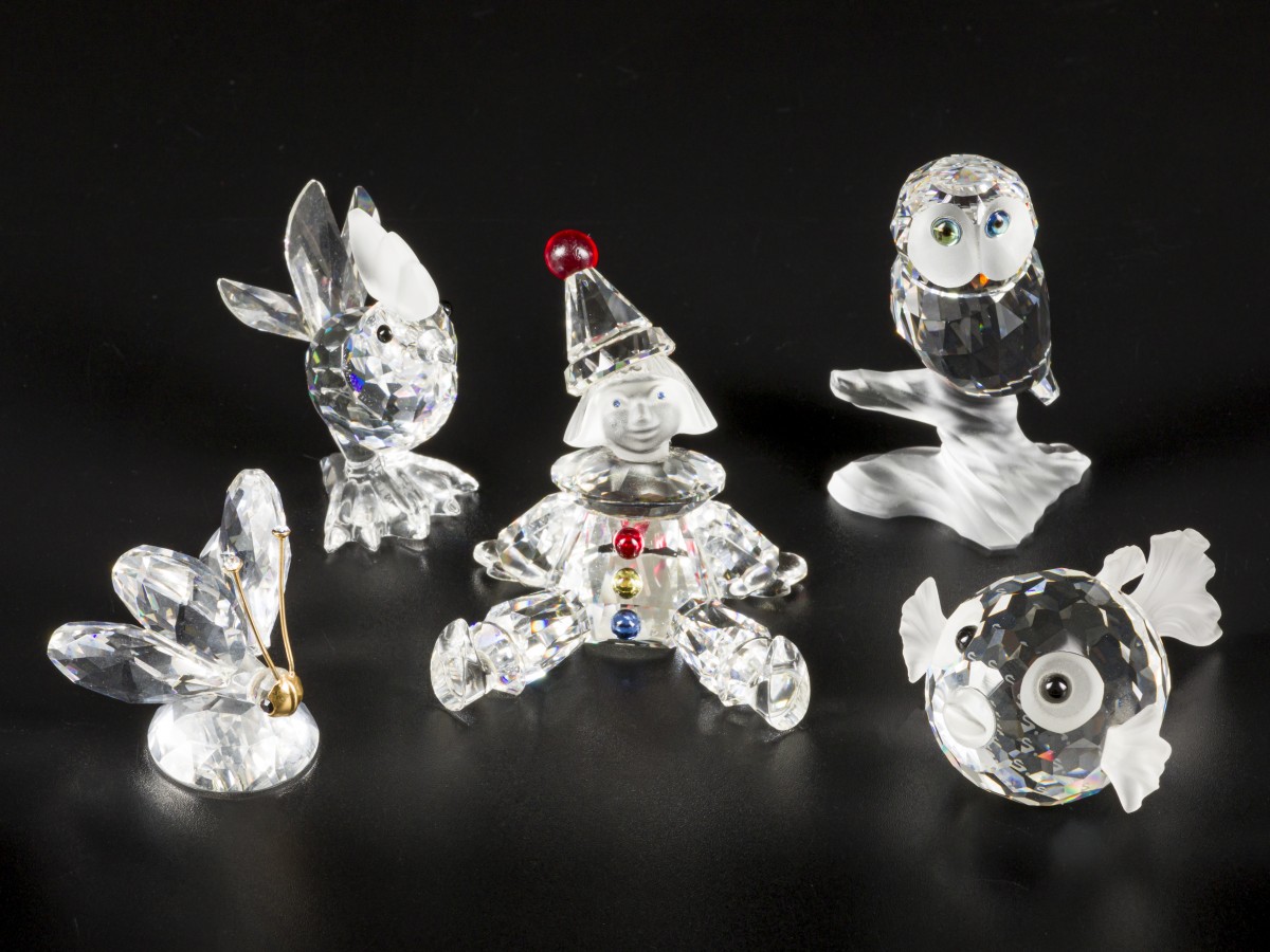 (5) delig lot Swarovski miniaturen.