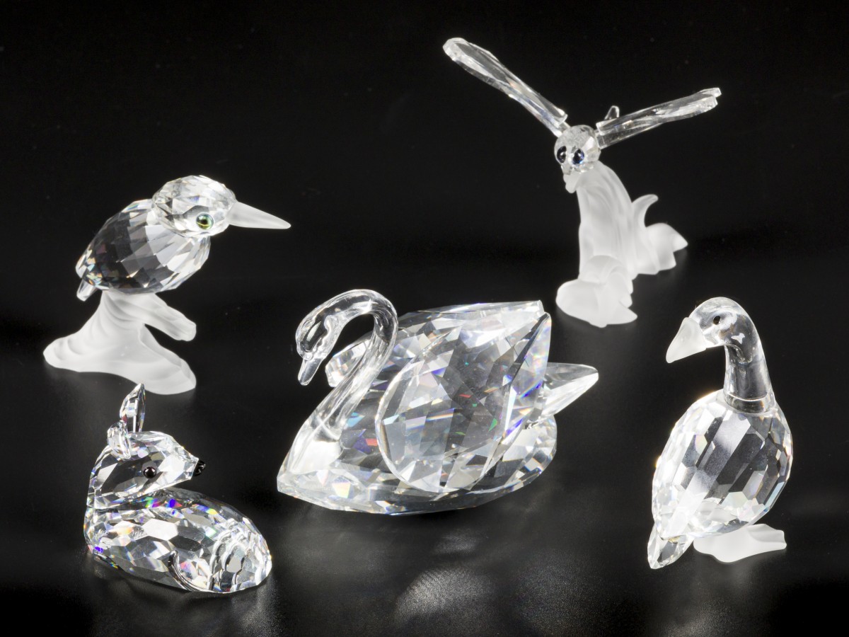 (5) delig lot Swarovski miniaturen.
