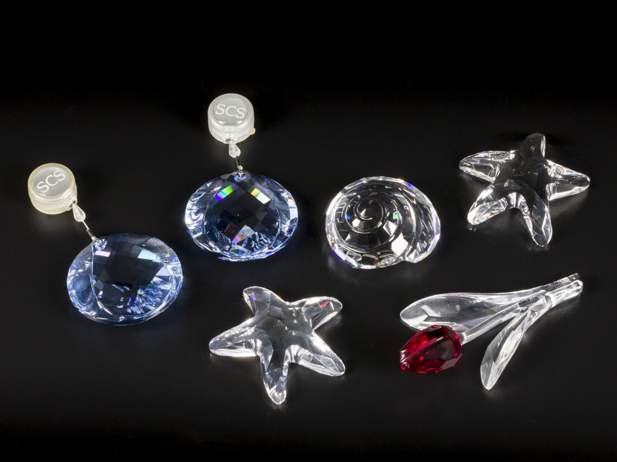(6) delig lot Swarovski miniaturen.