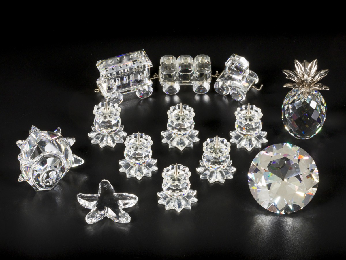 (8) delig lot Swarovski miniaturen.