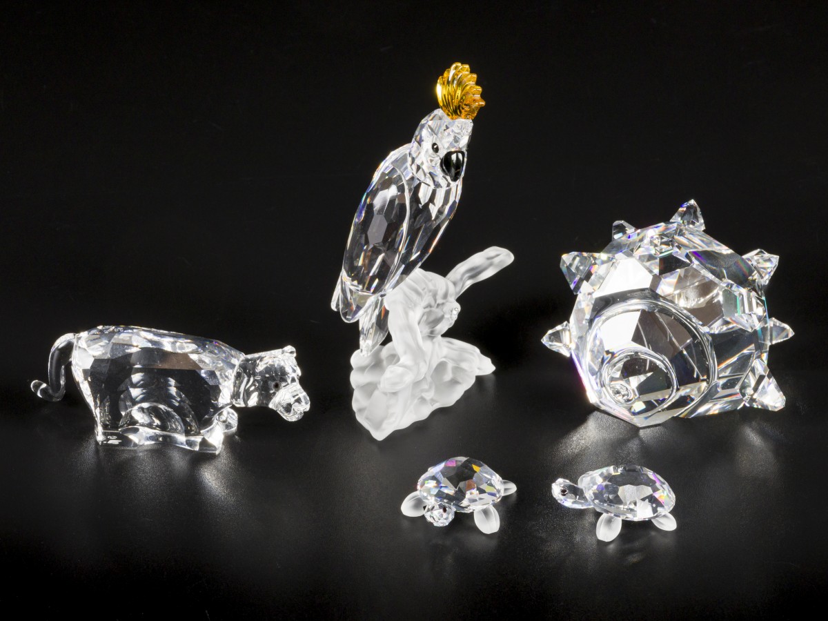 (4) delig lot Swarovski miniaturen.