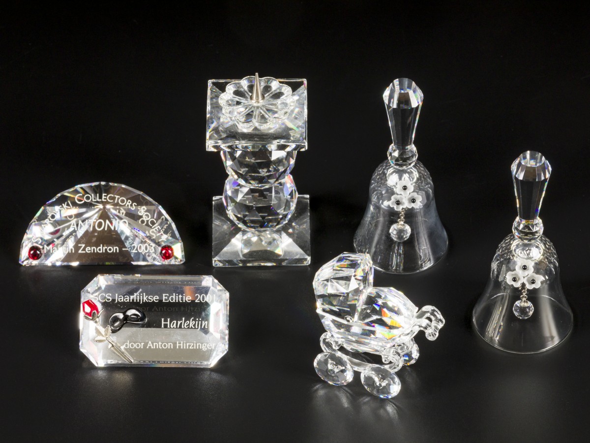 (6) delig lot Swarovski miniaturen.