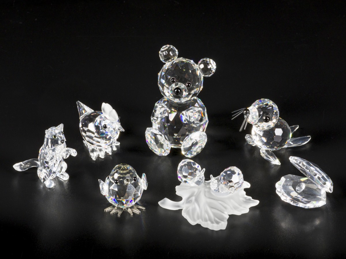 (7) delig lot Swarovski miniaturen.