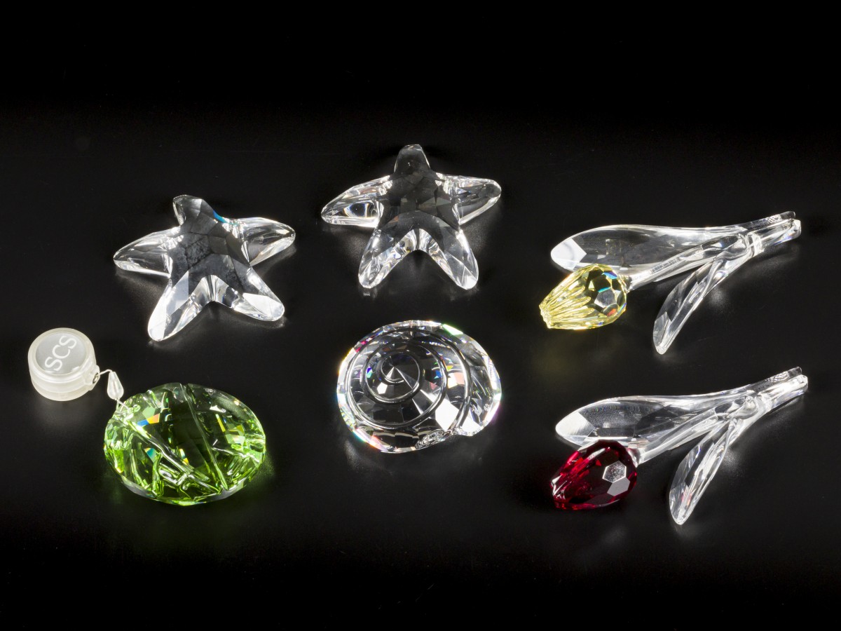 (6) delig lot Swarovski miniaturen.