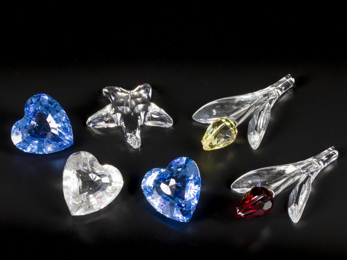 (6) delig lot Swarovski miniaturen.