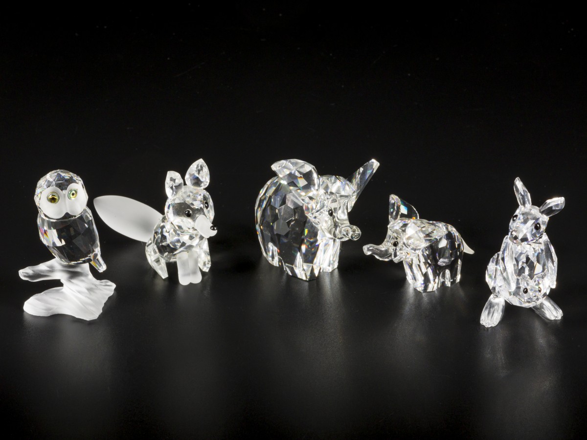 (5) delig lot Swarovski miniaturen.