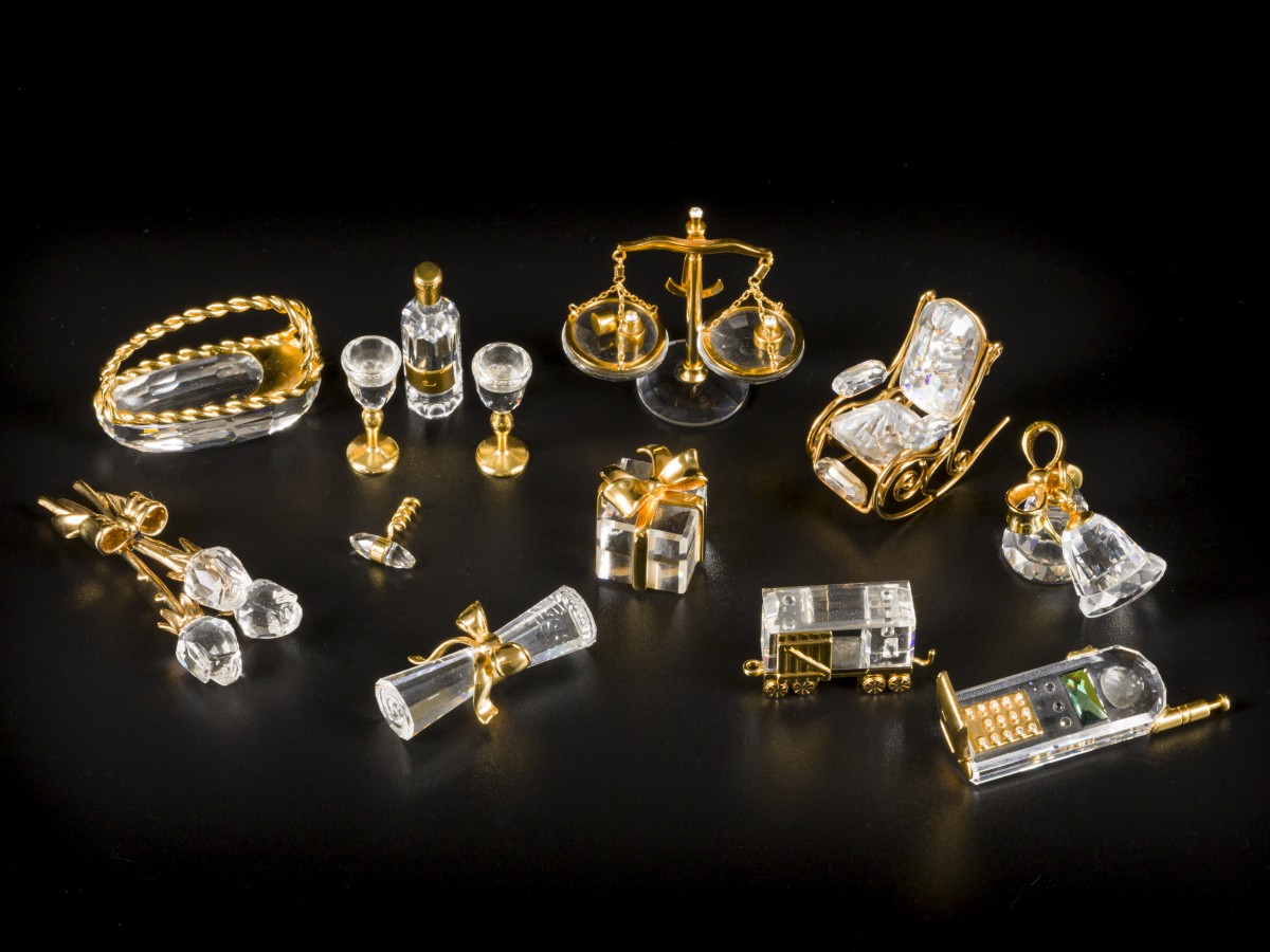 (9) delig lot Swarovski miniaturen.