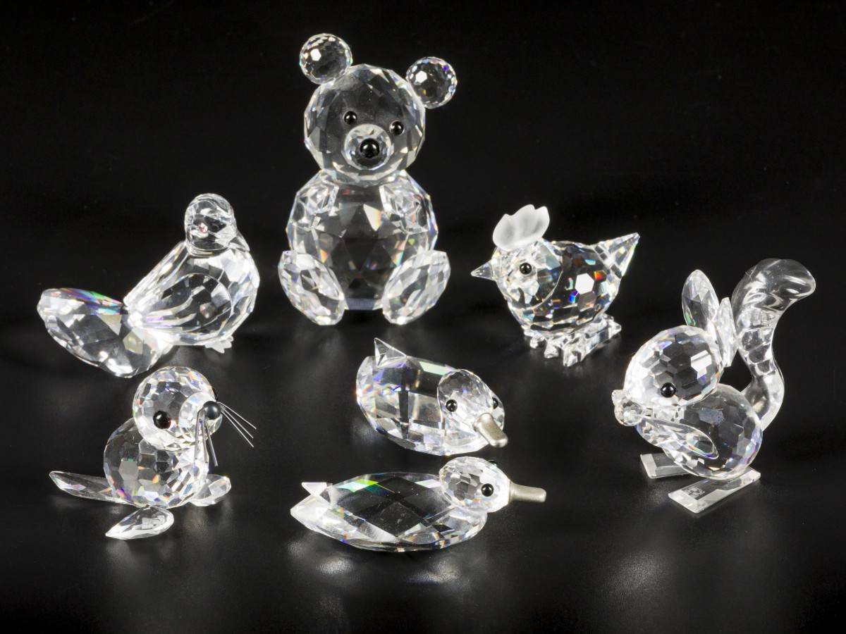 (7) delig lot Swarovski miniaturen.