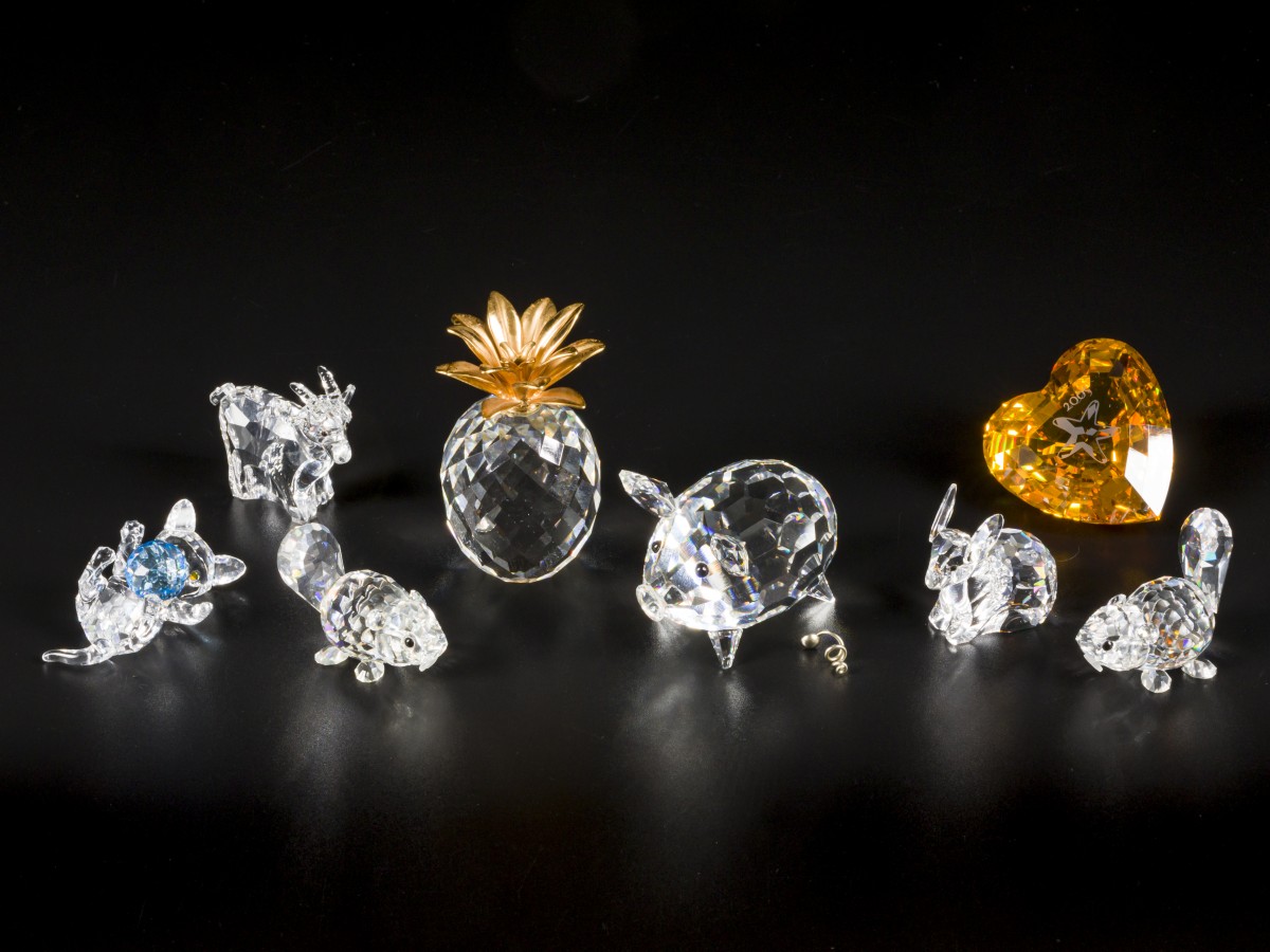 (8) delig lot Swarovski miniaturen