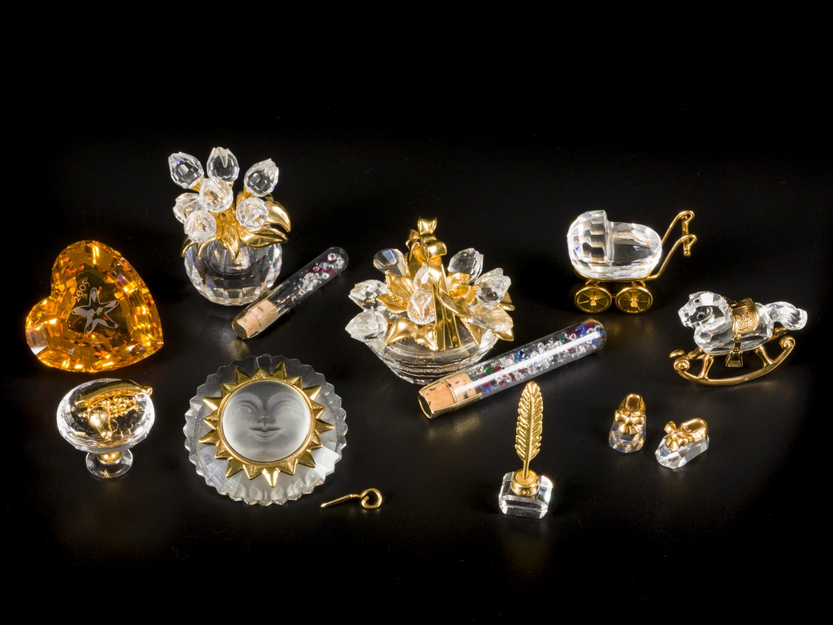 (10) delige set Swarovski miniaturen.