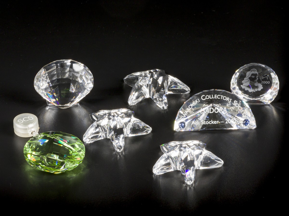 (7) delig lot Swarovski miniaturen.