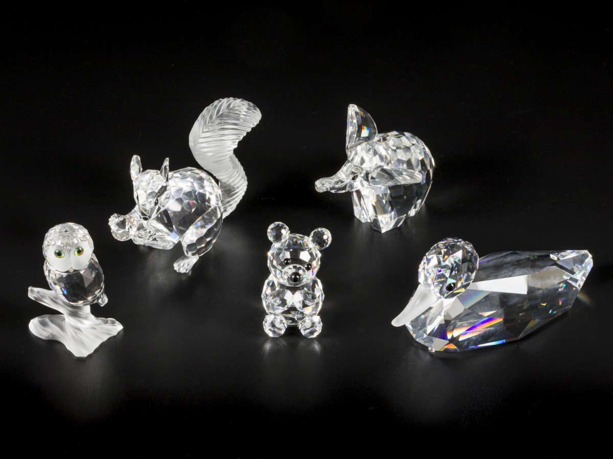 (5) delig lot Swarovski miniaturen.