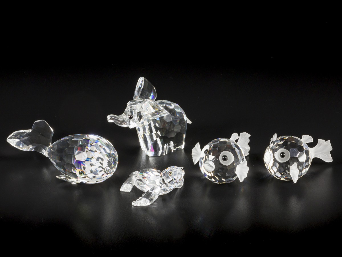 (5) delig lot Swarovski miniaturen.