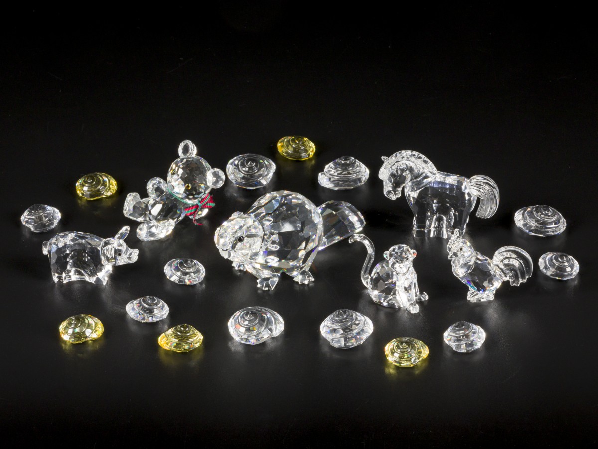 (7) delig lot Swarovski miniaturen.